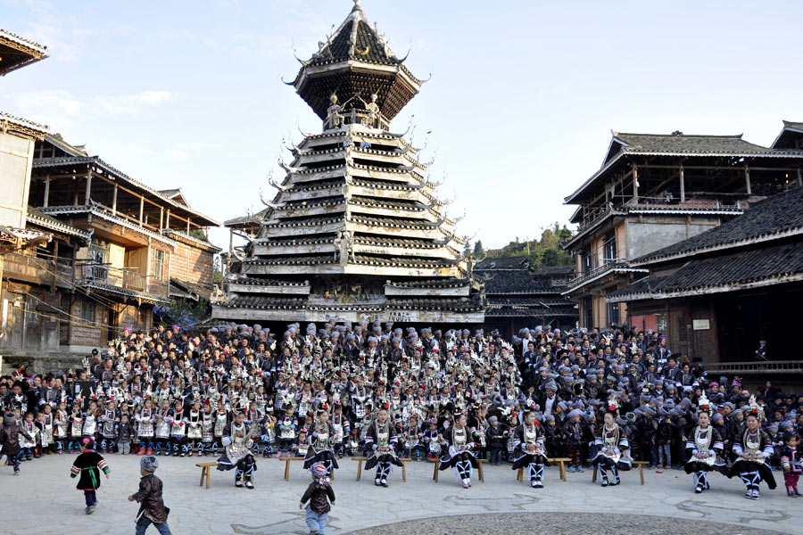 Express?o musical étnica apresentada em Guizhou