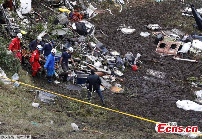 Acidente de avi?o com time da Chapecoense deixa 71 mortos na Col?mbia