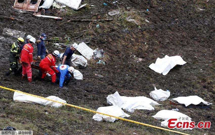Acidente de avi?o com time da Chapecoense deixa 71 mortos na Col?mbia
