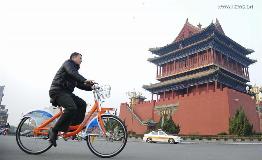 Cidades chinesas incentivam os cidad?os ao uso de bicicletas