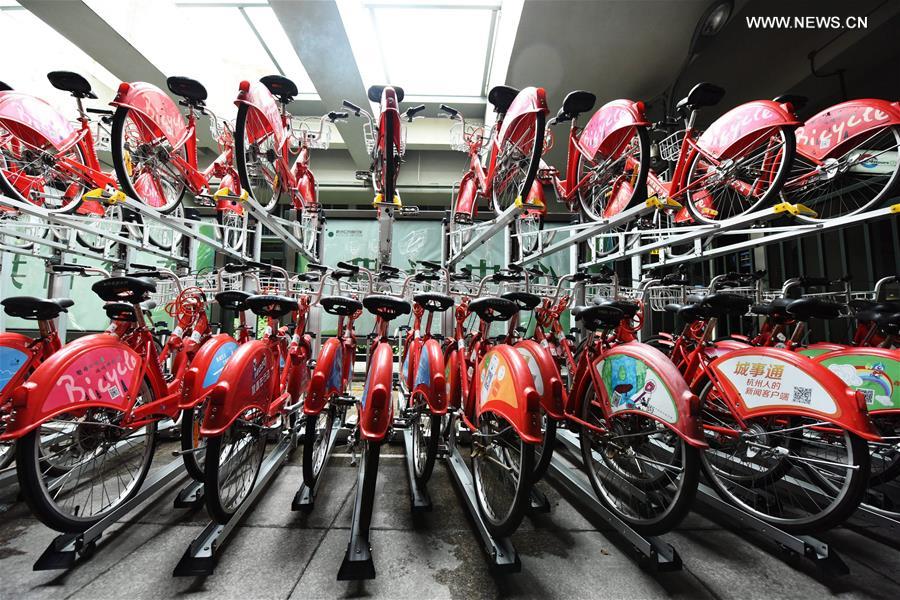 Cidades chinesas incentivam os cidad?os ao uso de bicicletas