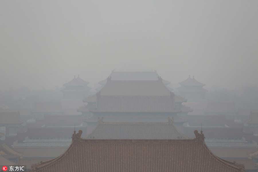 Smog mais forte do ano cobre cidades no norte da China