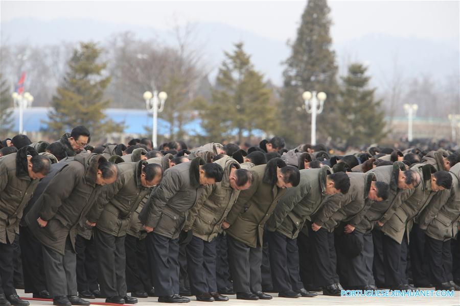 RPDC homenageia 5o aniversário da morte do ex-líder do país, Kim Jong Il