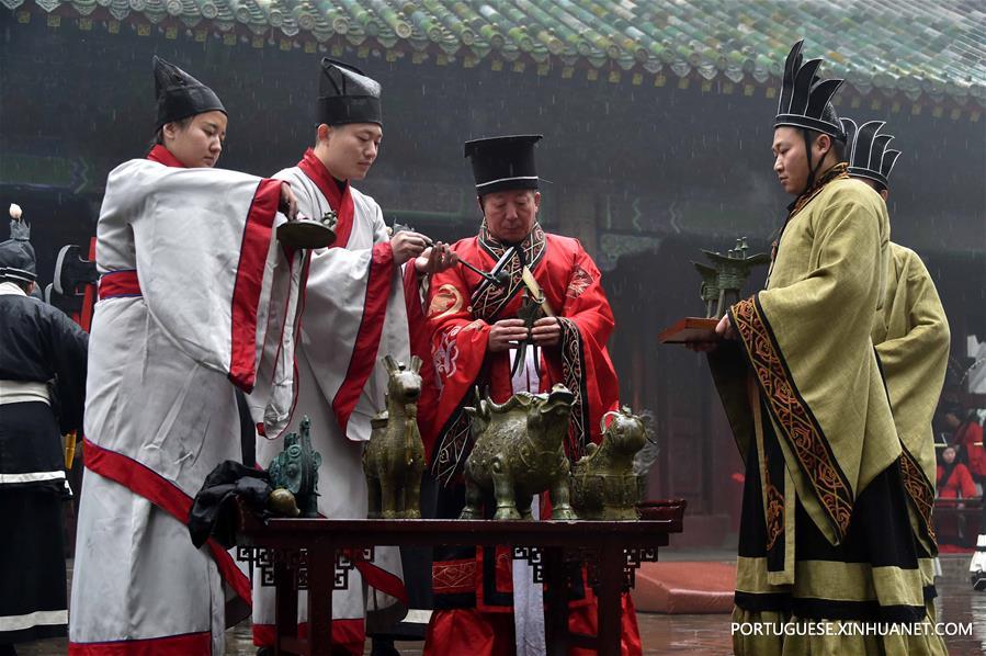 Ritual de oferenda para celebrar Mêncio é realizado em Shandong