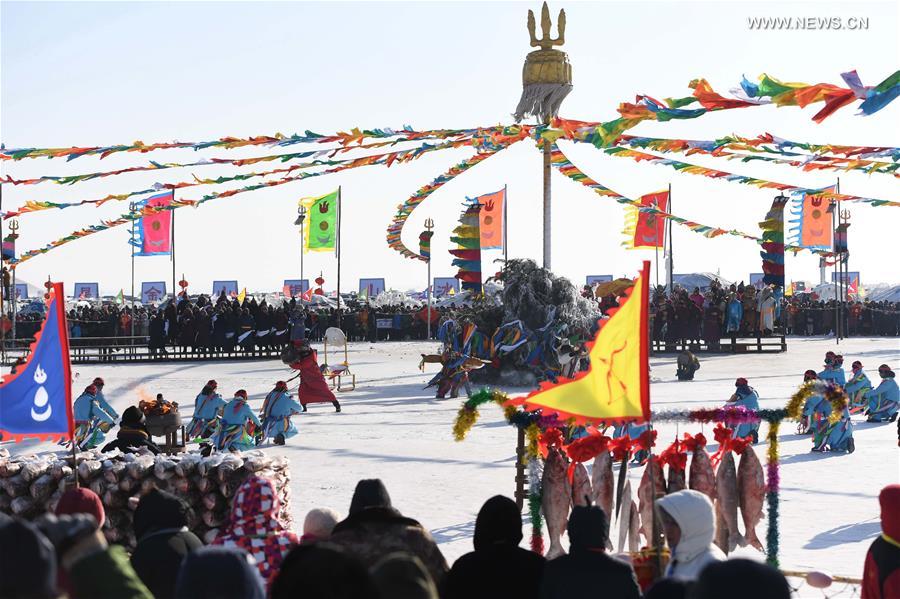 época de pesca de inverno iniciada com celebra??es no nordeste da China