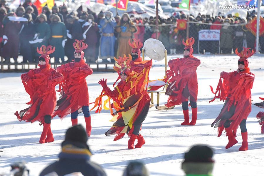 época de pesca de inverno iniciada com celebra??es no nordeste da China