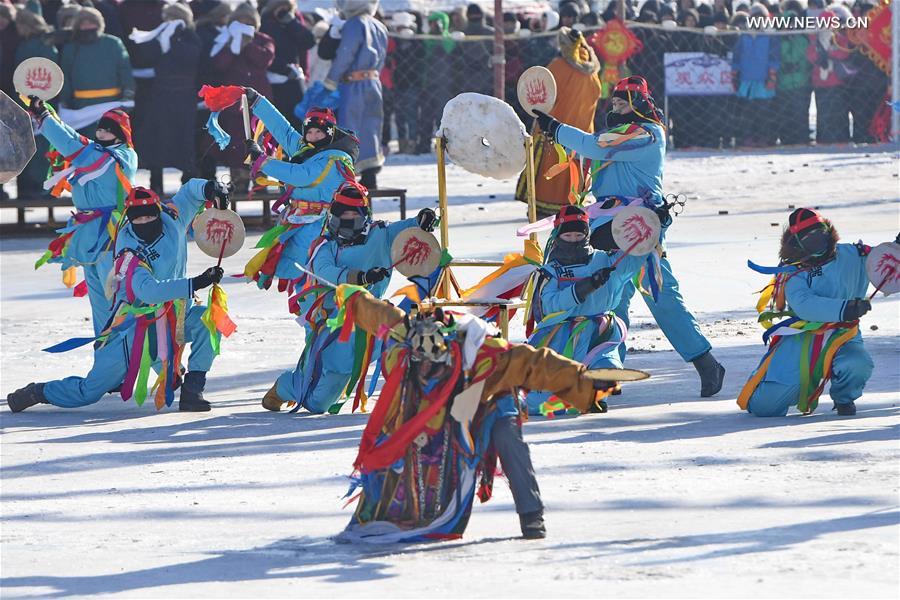 época de pesca de inverno iniciada com celebra??es no nordeste da China