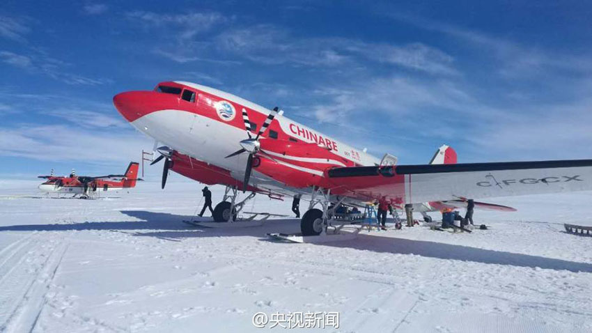 Primeira aeronave de asa fixa da China aterra com sucesso no ponto mais alto do Pólo Sul