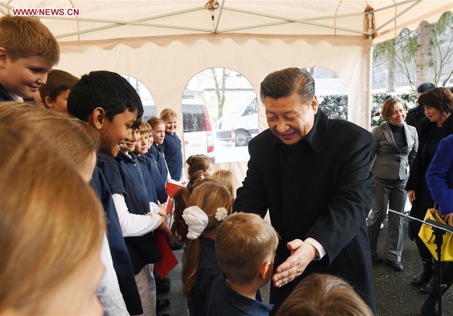 Xi Jinping enaltece parceria entre a China e a Suí?a