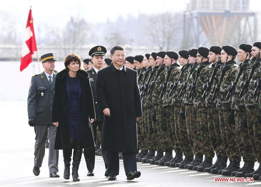 Presidente chinês inicia visita de Estado à Suí?a