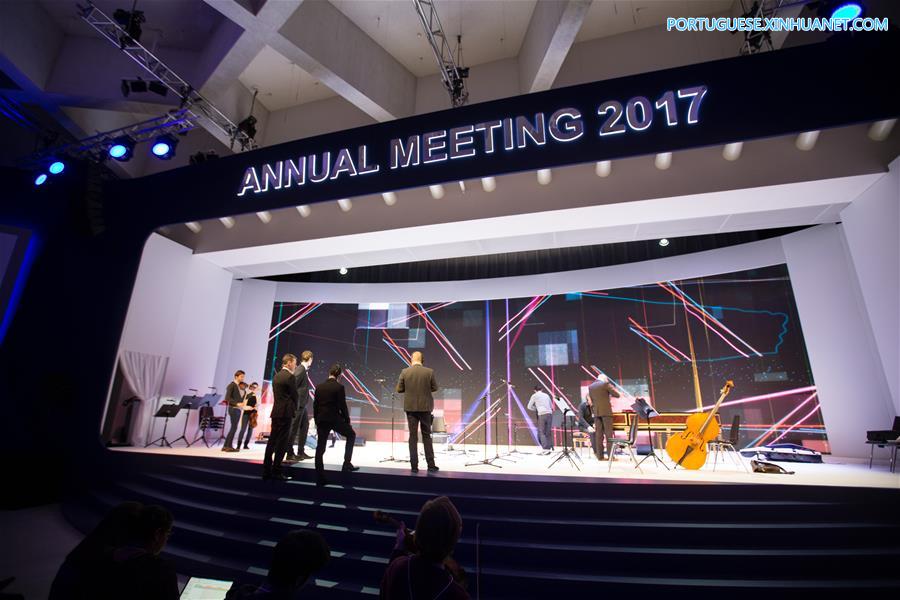 Preparativos para a 47a Reuni?o Anual do Fórum Econ?mico Mundial avan?am em Davos