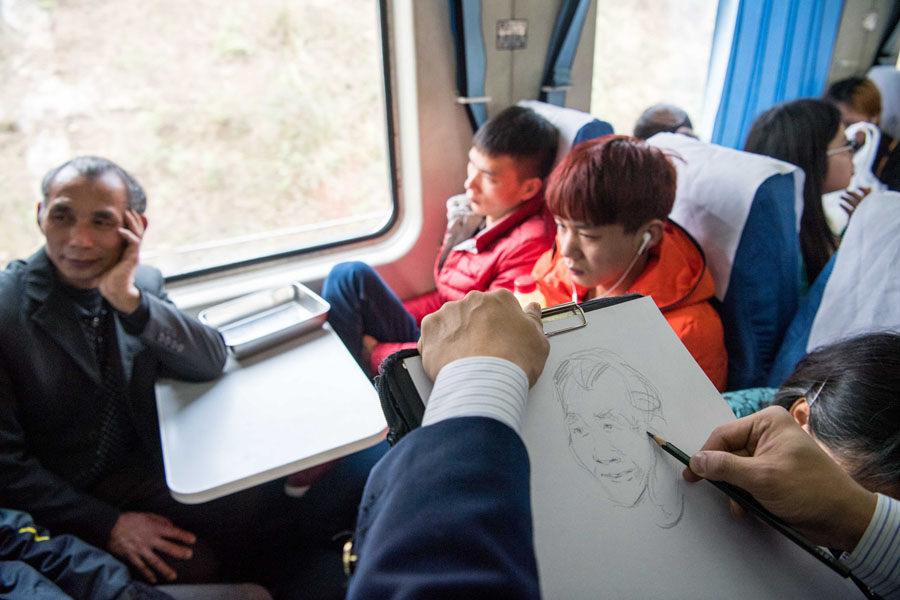 Passageiros de trem mantêm aceso sonho de funcionário de bordo