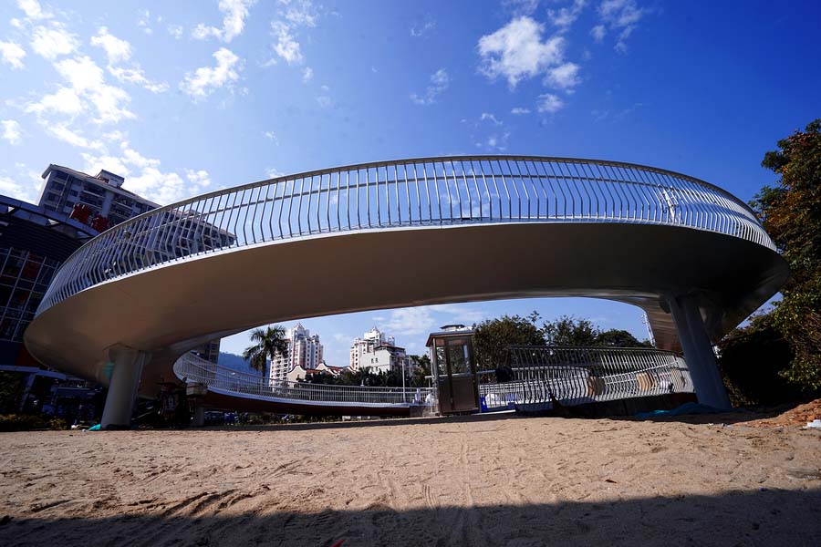Sudeste da China abre primeira ciclovia elevada da China