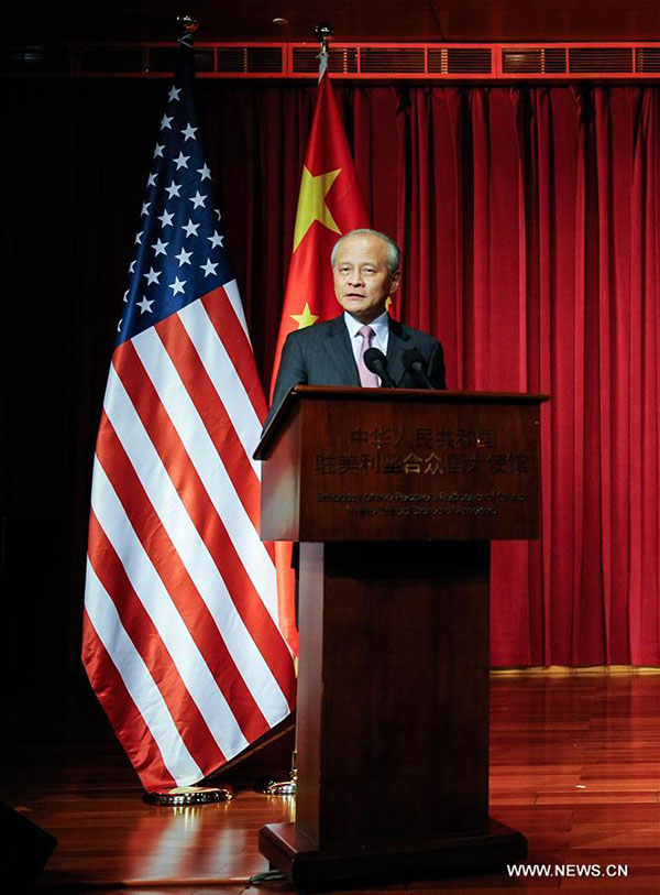 Embaixador chinês: China e EUA devem responder a dificuldades com coopera??o ao invés de conflito