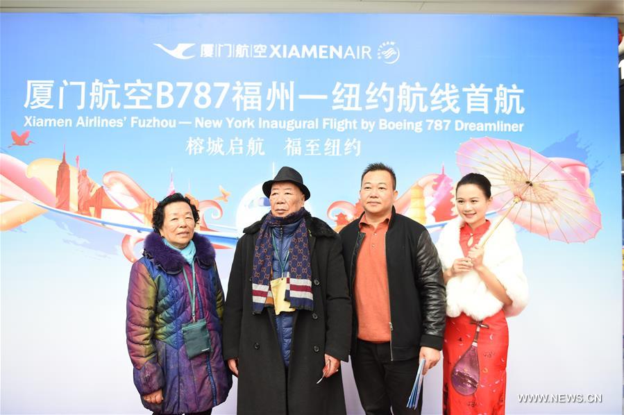 Novo voo direto liga Fuzhou com Nova York
