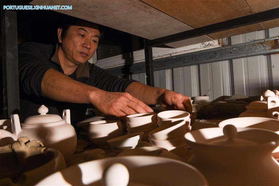 Produ??o de porcelanas tenmoku em Nova Taipei
