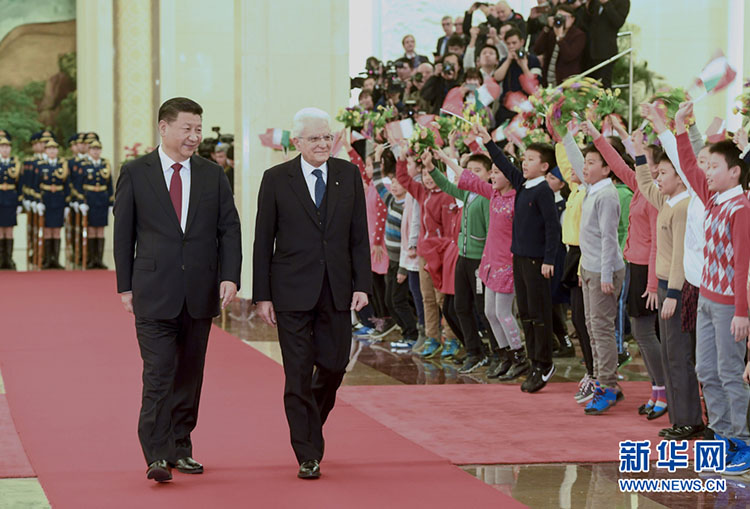 China e Itália refor?am la?os bilaterais