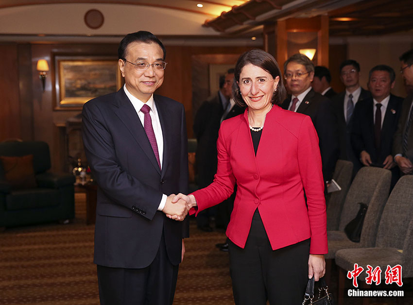 Premiê chinês pede por maior coopera??o com estado australiano da Nova Gales do Sul