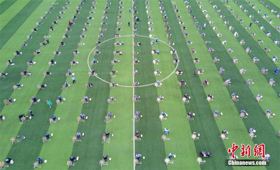 Grupo de Mulheres estabelece novo recorde mundial pela fia??o tradicional de massa