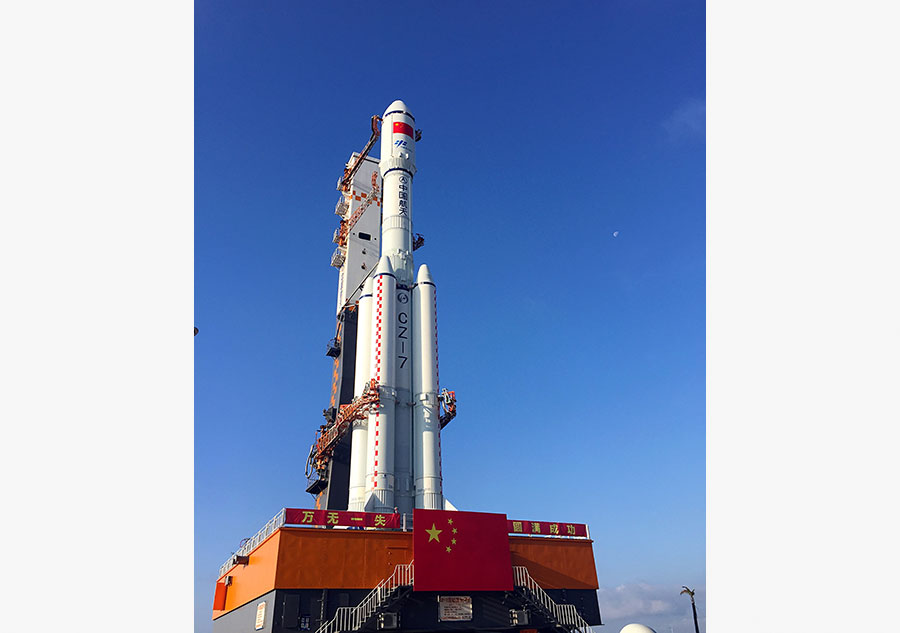 Nave espacial de carga Tianzhou 1 transferida para Centro de Lan?amento Espacial de Wenchang