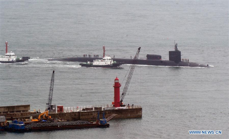 Submarino nuclear dos EUA chega à Coreia do Sul em período de tens?o