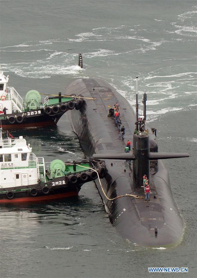 Submarino nuclear dos EUA chega à Coreia do Sul em período de tens?o