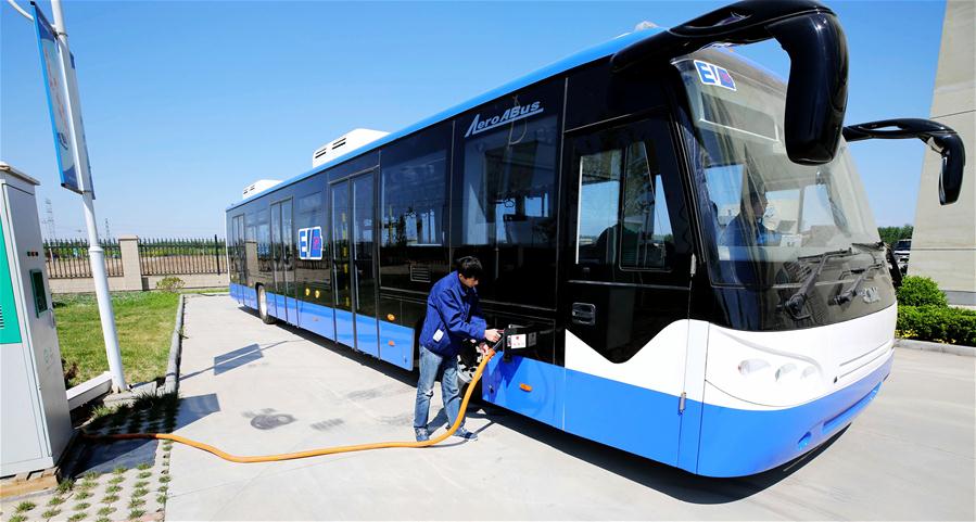 ?nibus elétrico fabricado pela CIMC entra em fase de testes em Hebei