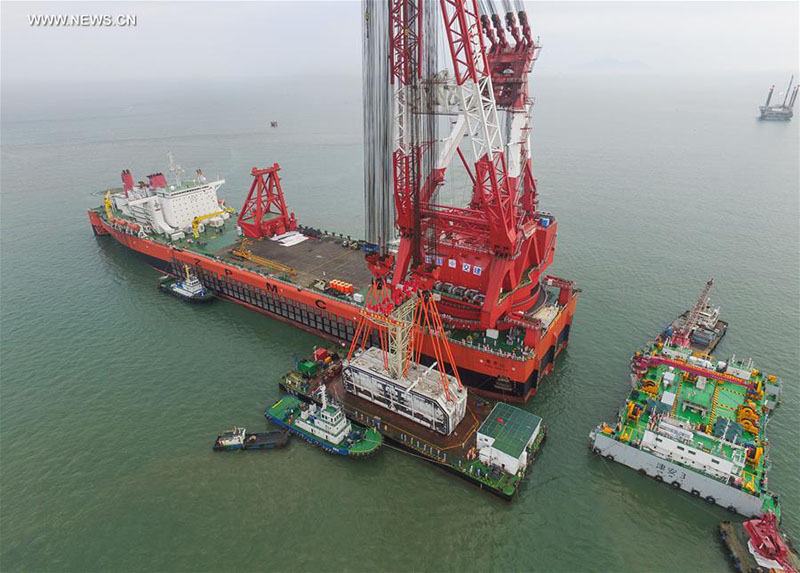 Constru??o da Ponte Hong Kong-Zhuhai-Macau entra em fase de conclus?o