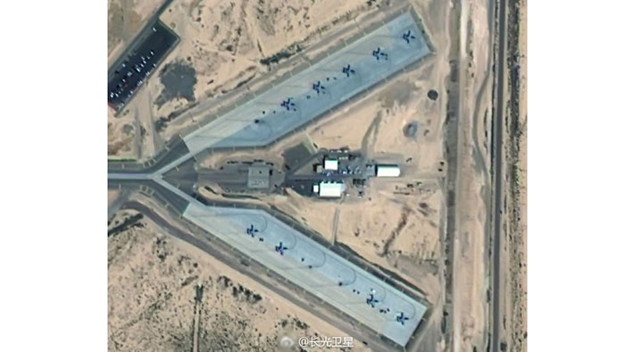 Satélite chinês revela fotos da Base da For?a Aérea Nellis dos EUA