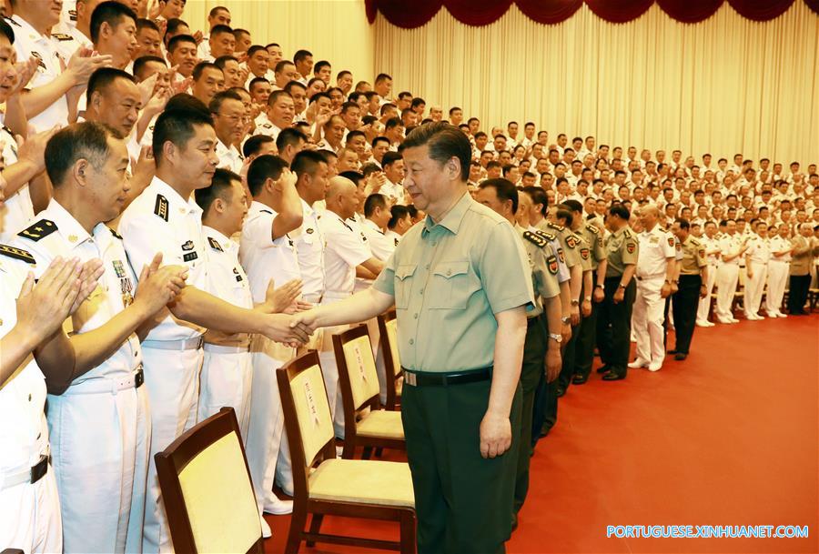 Presidente chinês enfatiza constru??o de uma Marinha 