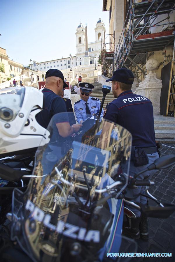Patrulhas policiais conjuntas entre China e Itália s?o lan?adas em Roma