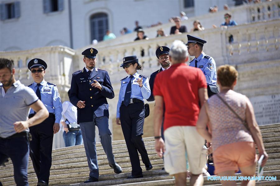 Patrulhas policiais conjuntas entre China e Itália s?o lan?adas em Roma