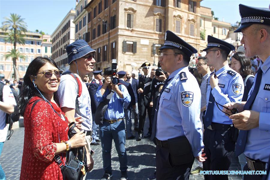 Patrulhas policiais conjuntas entre China e Itália s?o lan?adas em Roma