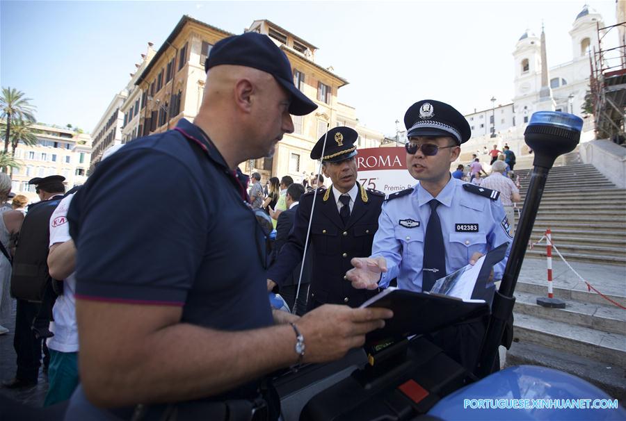 Patrulhas policiais conjuntas entre China e Itália s?o lan?adas em Roma