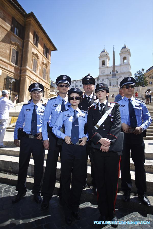 Patrulhas policiais conjuntas entre China e Itália s?o lan?adas em Roma