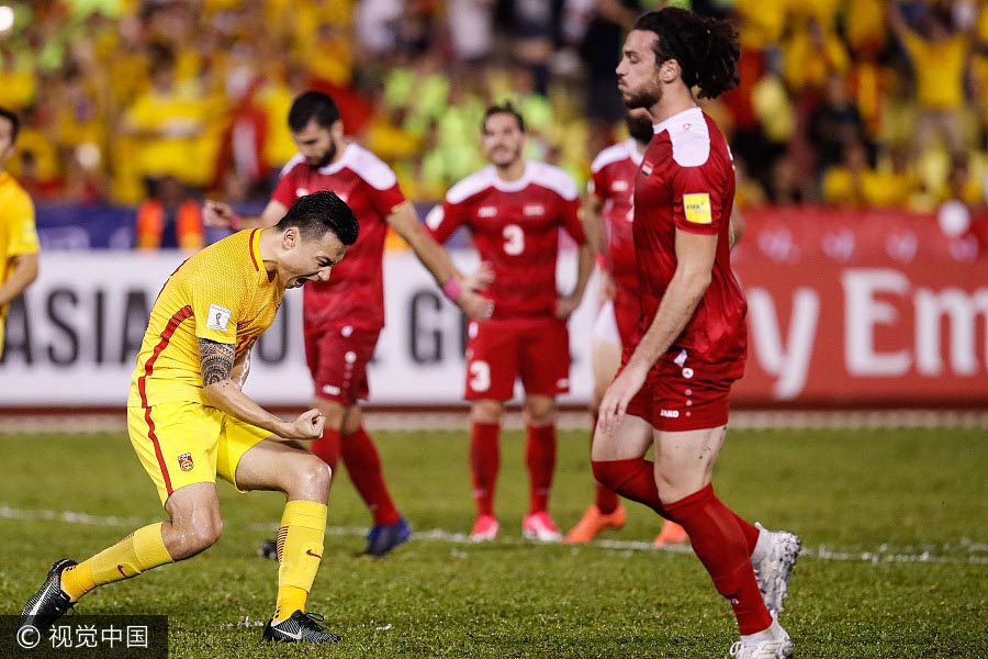 Aspira??es chinesas para a Copa do Mundo 2018 desvanecem após empate contra a Síria