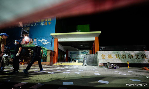 Explos?o em jardim de infancia da província de Jiangsu gera o panico