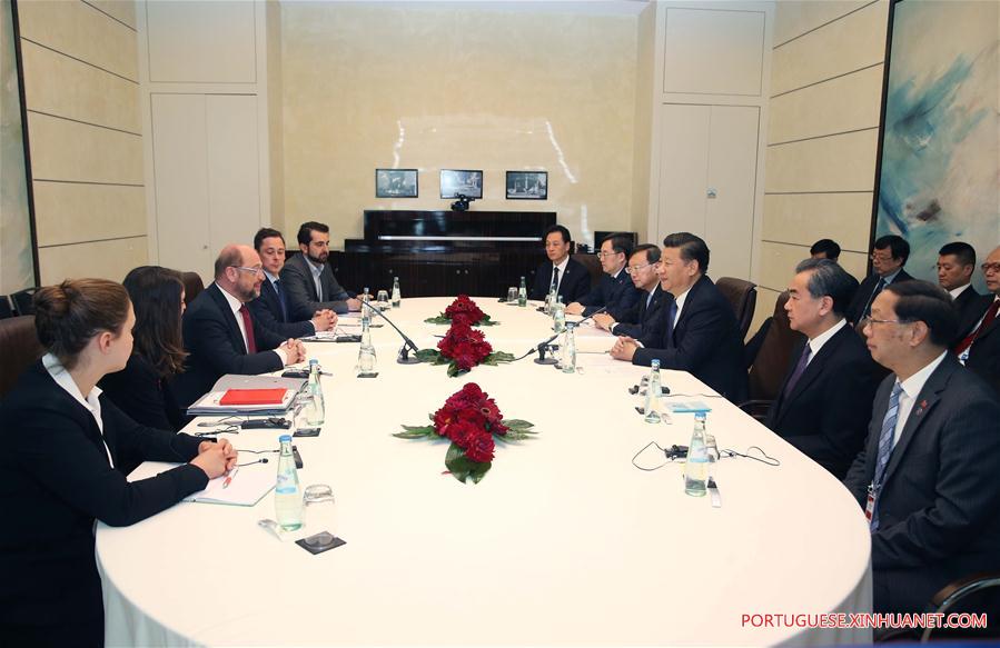 Presidente chinês conversa com líder do Partido Social Democrata da Alemanha sobre rela??es bilaterais