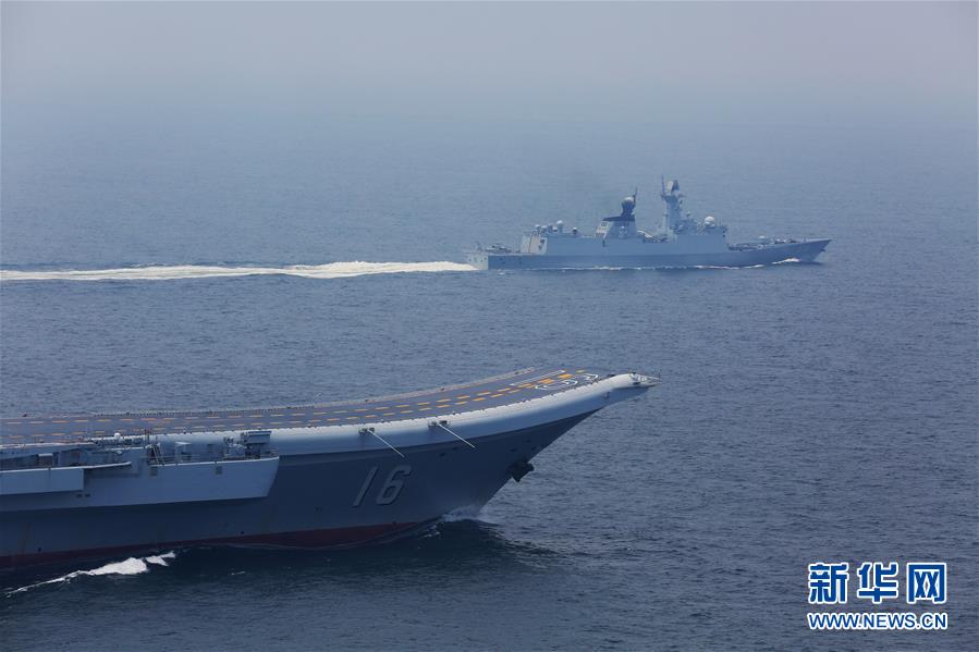 Frota do porta-avi?es Liaoning realiza exercício de rotina