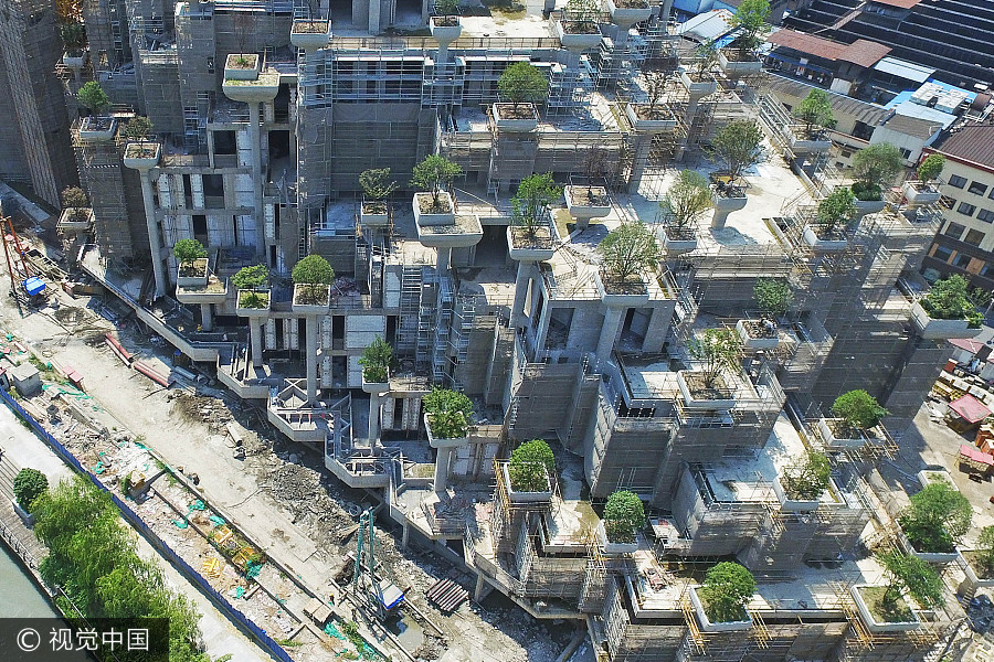 “Jardins Suspensos da Babil?nia”: o peculiar complexo comercial e hoteleiro nas margens do rio Suzhou, em Shanghai