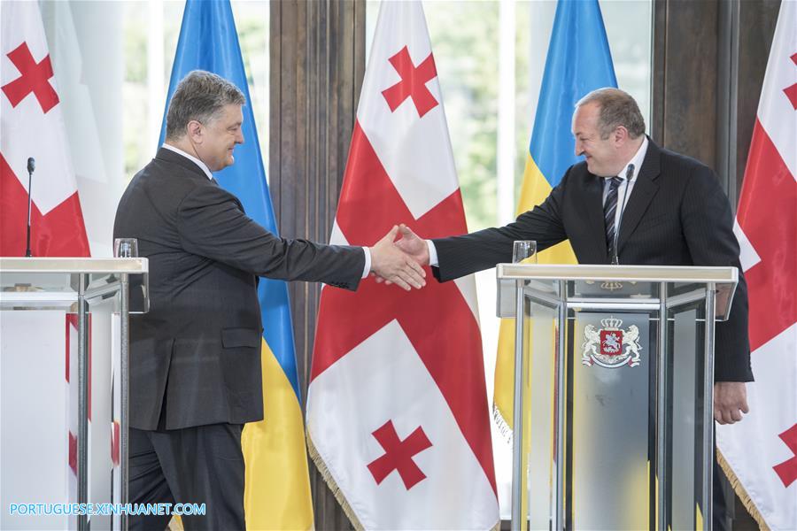 Ucrania e Geórgia prometem trabalhar juntos em defesa