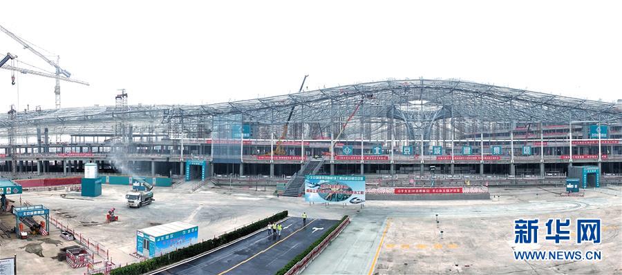 Constru??o do novo aeroporto de Beijing prossegue em ritmo acelerado