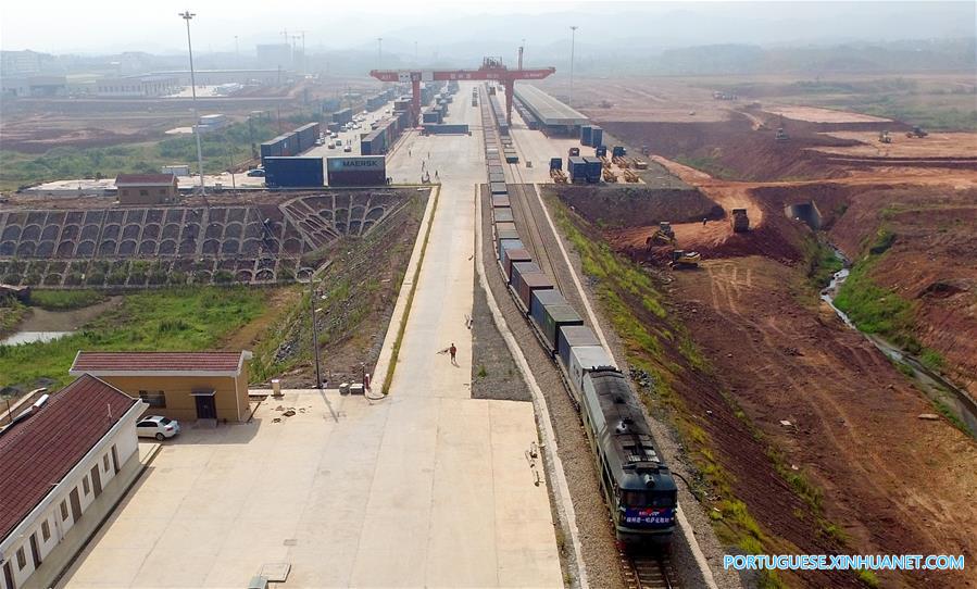 Servi?o de trem de carga é lan?ado entre Ganzhou e Cazaquist?o