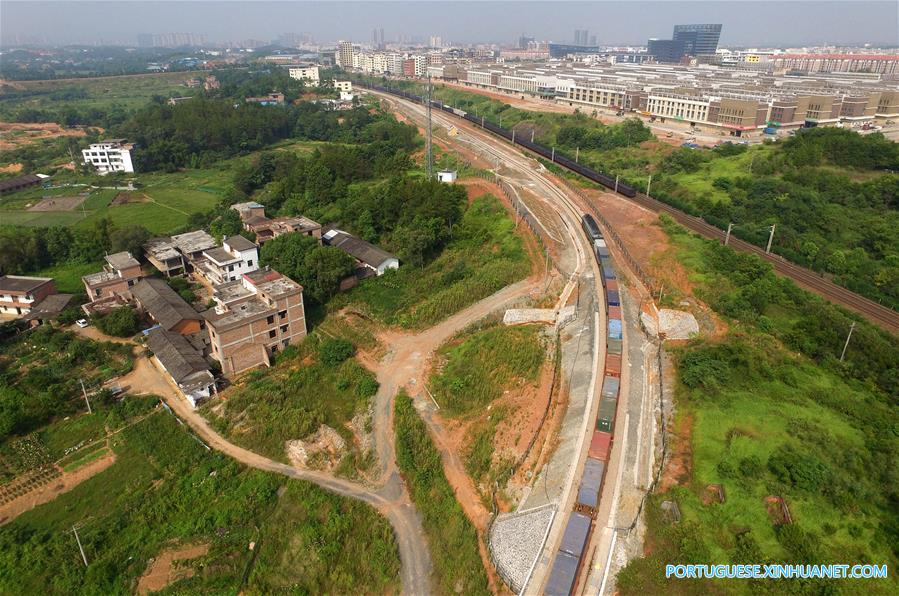 Servi?o de trem de carga é lan?ado entre Ganzhou e Cazaquist?o