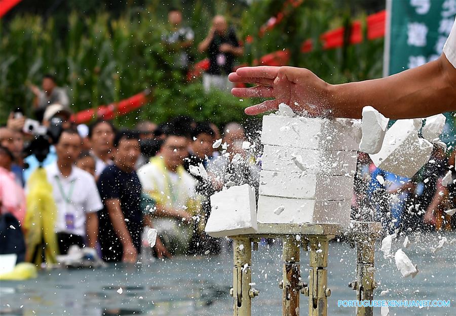Templo Shaolin realiza competi??o de artes marciais