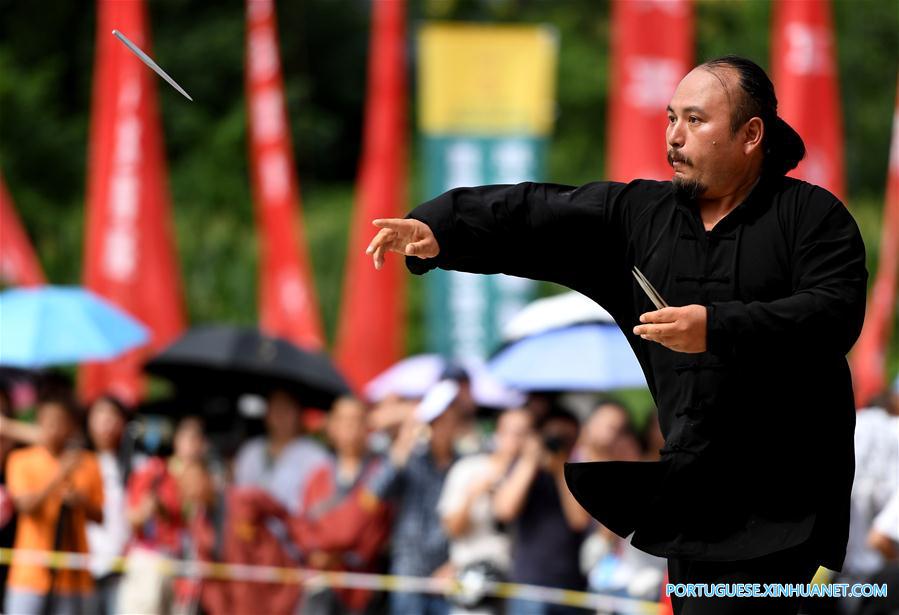 Templo Shaolin realiza competi??o de artes marciais