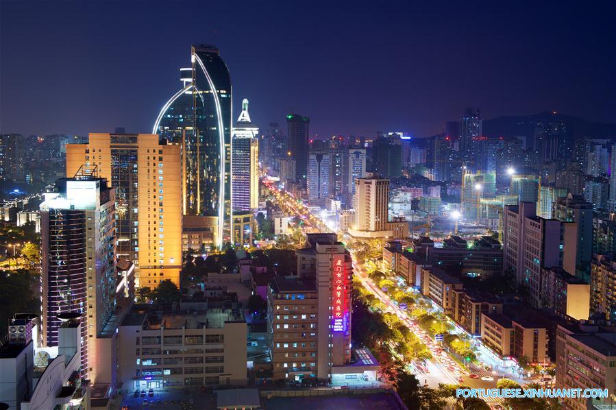 Xiamen inaugura 1.400 projetos de ilumina??o noturna para saudar Cúpula do BRICS