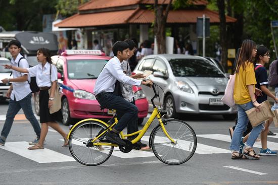 Bicicletas compartilhadas chegam à Tailandia