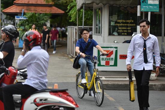 Bicicletas compartilhadas chegam à Tailandia