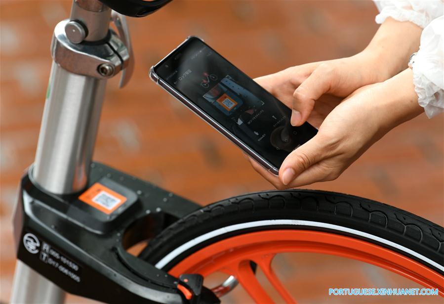 Mobike lan?a servi?o de bicicletas compartilhadas em Sapporo, Jap?o